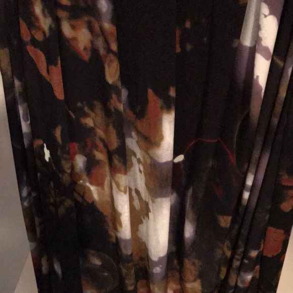 EUC CALVINKLEIN BELT WAIST SLEEVELESS DRESS FRONT PLEAT NECK& DRAPE BOTTOM  S6 - Picture 8 of 9